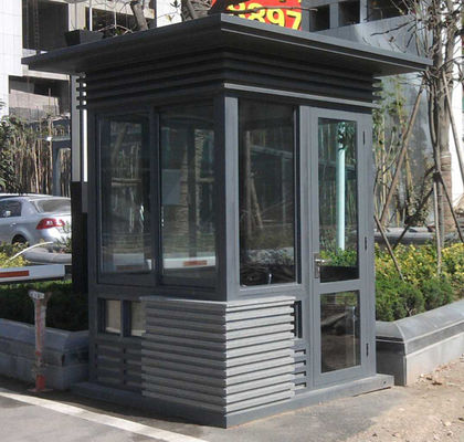 Solid Steel Fabrication Movable Guard House Outdoor Furniture Anti Earthquake