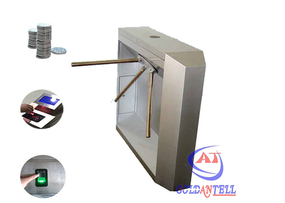 Automatic Park , Club , Station Entrance Mechanical Tripod Turnstile Gate Passage Width 600 MM
