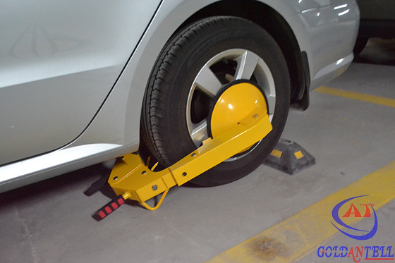 A3 Steel Yellow / Red Reliable Car Wheel Clamp , Portable Vehicle Wheel Lock