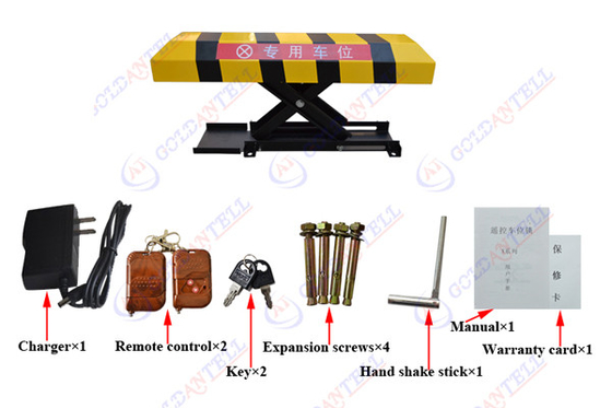 DC12v 70Ah 30M Reomte Indoor / Outdoor Car Parking Locks 3 To 4 Month Re-chargeable