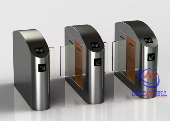 Stainless Steel Waist Height Turnstile ESD BLDC Motor Security Door For Gym