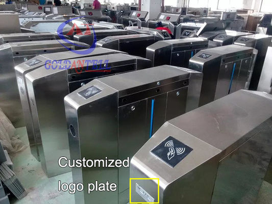 IC / ID Card RFID Turnstile Access Control Automatic Flap Barrier Gate