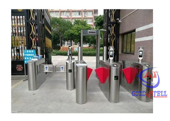 People Counter Sliding Turnstile Gate QR Code Turnstile For Entrance Lobby