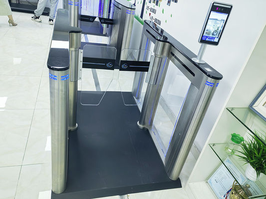 High Security 304 SS Turnstile Gate Anti-pinch Low Noise Facial Recognition E Gate for Public Building