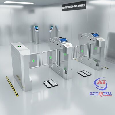 Uni-directional Token-drop & Electrostatic Wrist-strap Tester Ingress Portal with Anti-piggyback Flap CE