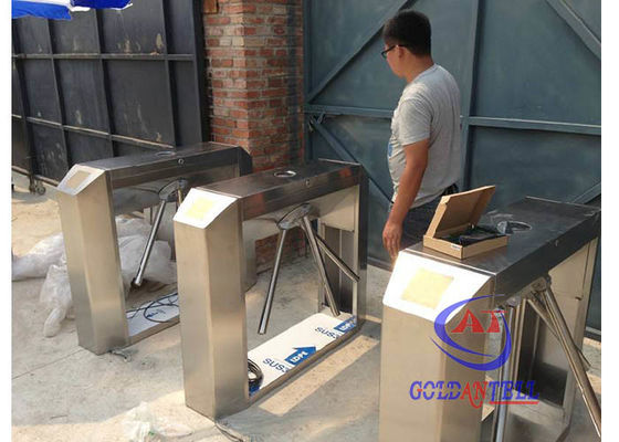 Three Roll Turnstile Barrier Gate Automatic Ticketing Access System 510mm Arm Width