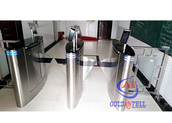 Ethernet / WiFi Thermal Scanner Face Recognition Turnstile With Thermal Camera Factory Company Application