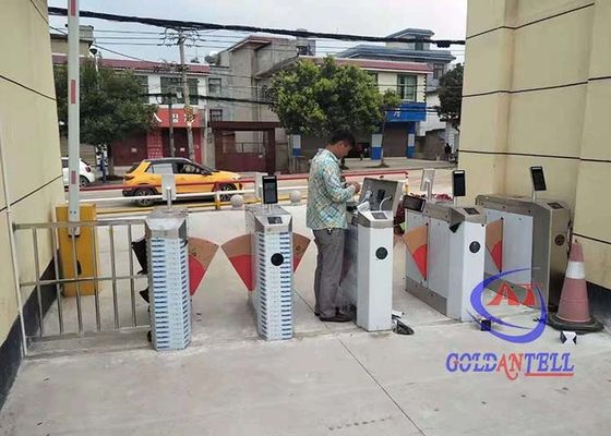 Turnstile gate thermo Body Temperature 1080P imaging infrared flap style manual guide door