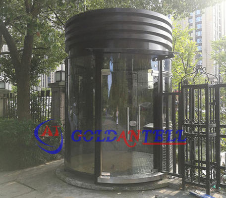 Round 360° Visibility Stainless Steel Security Guard Kiosk