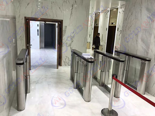 Full Automatic RFID Turnstile 90CM Wide Passing For Security