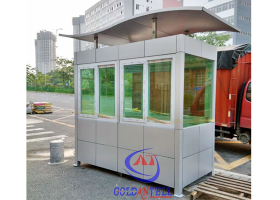 Kết cấu thép màu Nhà lắp ghép ngoài trời Nhà bảo vệ ngoài trời Gian hàng an ninh ngoài trời