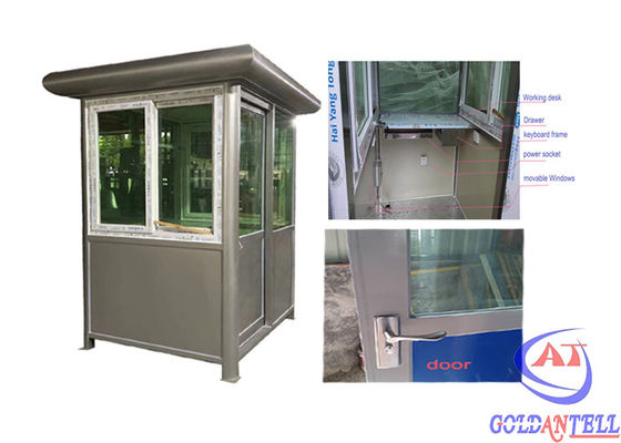 Steel Structure Prefabricated Sentry Box , security guard room Movble
