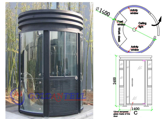 Thân thiện với môi trường Phòng bảo vệ an ninh Cabin phòng làm việc đúc sẵn Chống bão