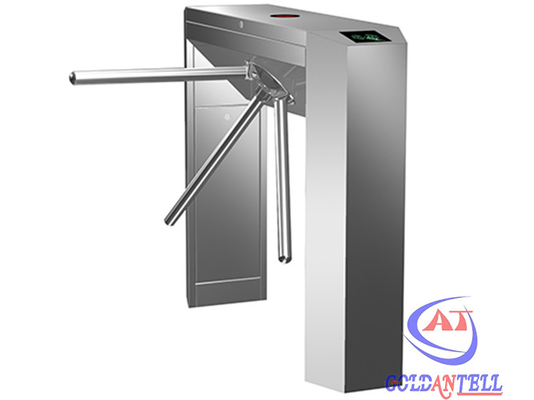 Cổng quay ba chân dành cho người đi bộ hai chiều với hệ thống kiểm soát ra vào / Đèn chỉ báo LED / Đèn báo