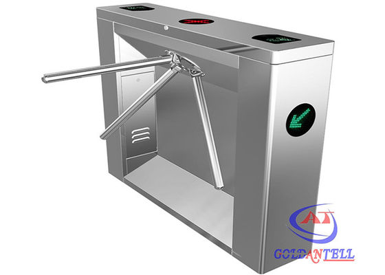 Fingerprint ESD Barcode ID / IC Card Access Control Rfid Tripod Turnstile for Subway Station
