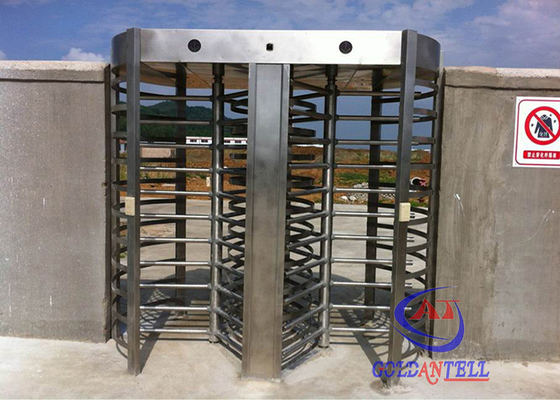 Cung cấp an ninh cho nhà máy Cửa quay hoàn toàn cao, Tùy chỉnh chiều cao hoàn chỉnh với hệ thống RFID / sinh trắc học