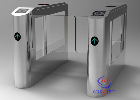 Cổng tốc độ bảo mật tự động TCP / IP Fast Pass Cửa quay với đầu đọc RFID DC 24V