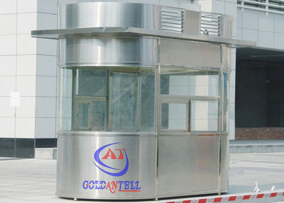 Kích thước tùy chỉnh hoặc vật liệu Hộp Sentry được cất giấu với cửa sổ vé, bàn làm việc, điện, ánh sáng
