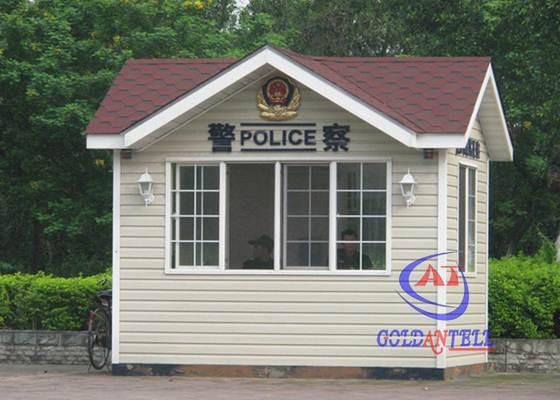 Nhà bảo vệ nhà lắp ghép của cảnh sát an ninh với đủ không gian bên trong và trang thiết bị đầy đủ