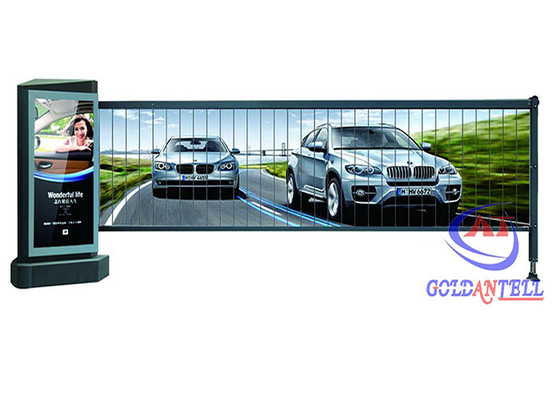 IP54 Rào cản quảng cáo màu tùy chỉnh ánh sáng LED, Cổng rào chắn đỗ xe ngoài trời chống gió