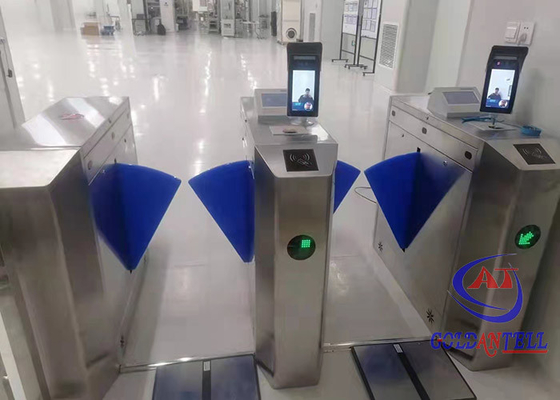 Kiểm soát truy cập tiền sảnh Chiều cao vòng eo Cửa quay Clear Wings Các nhà sản xuất cửa quay quang học