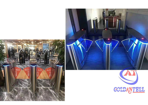 304SUS Swing Barrier tốc độ cao Cửa quay nhận dạng khuôn mặt
