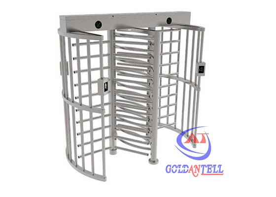 Cổng quay đôi chiều cao đầy đủ với thẻ RFID / Nhận dạng khuôn mặt cho nhà tù sân vận động