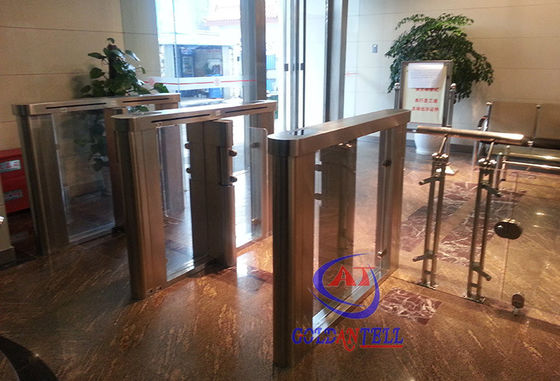 Card / Wrist Bands Reader Electronic Turnstile Door 304 Stainless Steel Custom