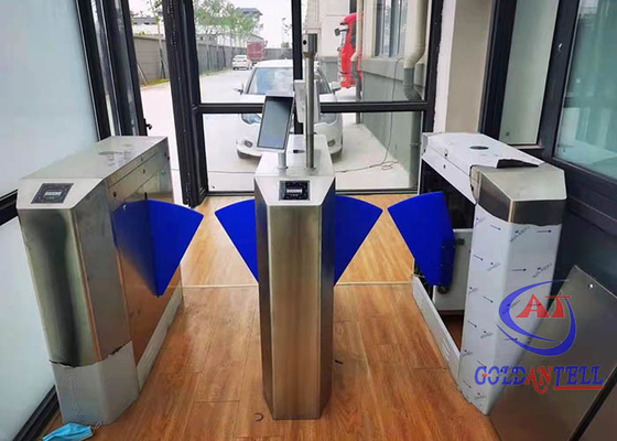 Tự động nhận diện cơ thể Thanh chắn có thể lật 304 SS Đầu đọc RFID nhận dạng khuôn mặt