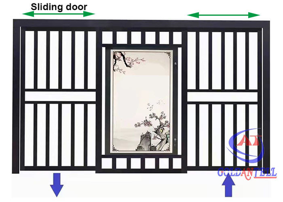 Lối đi hiện đại Cổng trượt bằng thép Nhôm Đường dành cho người đi bộ chạy điện tự động