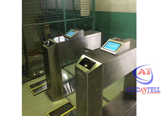 Cổng ESD dành cho người đi bộ tự động Màn hình LCD đơn 3 cánh tay quay cho lối vào tiền sảnh
