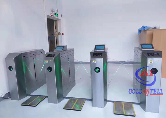 Cổng quay chống hoảng sợ cho người đi bộ Hướng dẫn đèn giao thông LED Hệ thống cổng xoay ESD
