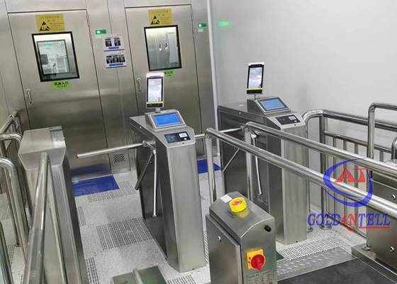 Mã QR Nhận dạng vân tay trên khuôn mặt Bảo mật ESD có thể xoay lật với máy ảnh nhiệt