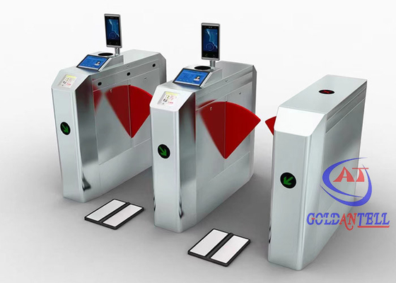 Cổng quay tự động Double Wings Cổng quay hồng ngoại Thẻ RFID Kiểm soát truy cập Cửa quay