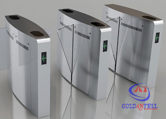 Cổng cơ chế hàng rào cửa quay rfid LED hai chiều cho bảo tàng