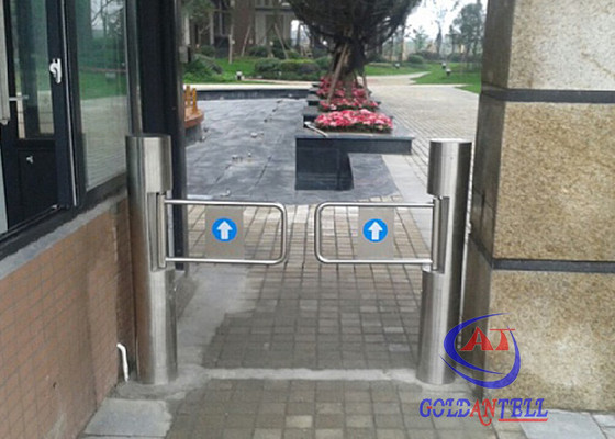 Cổng rào chắn xoay siêu thị có chức năng nhắc nhở báo động bằng âm thanh và ánh sáng