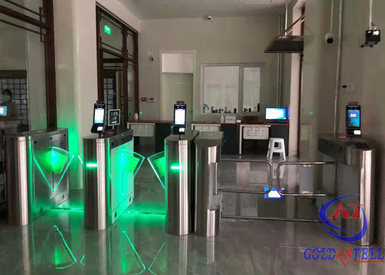Lối vào thông minh Thẻ RFID Cổng quay vòng Kiểm soát truy cập cho người đi bộ hoàn toàn tự động