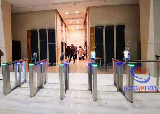 Phòng tập thể dục văn phòng Cửa quay di động 40 - 60p / M Cửa quay nhận dạng khuôn mặt Lối đi