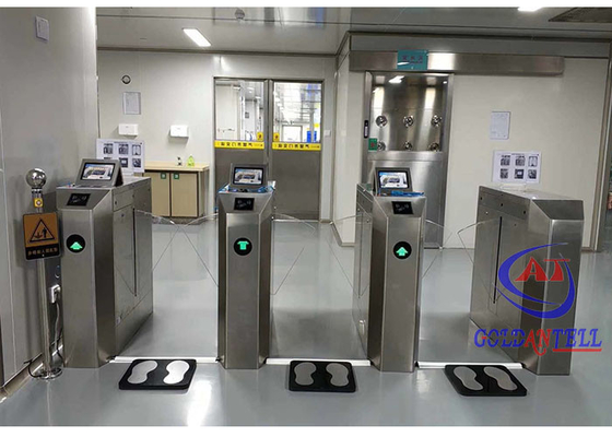 Xây dựng cao cấp Flap Turnstile Gate Brush Động cơ báo động an ninh Lối vào cửa