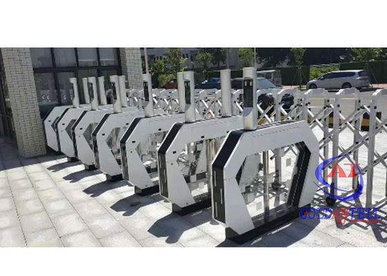 Lối vào ngoài trời Mã QR Turnstile Cửa quay nhận diện khuôn mặt vân tay