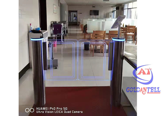 Cổng rào cản xoay đơn cực Người đi bộ cơ khí Đầu đọc khuôn mặt Cổng quay an ninh