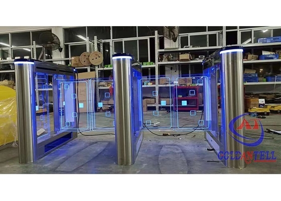 Kiểm soát truy cập cổng quay vòng RFID có độ ồn thấp Phòng tập thể dục Tự động đặt lại Cổng rào cản quay vòng