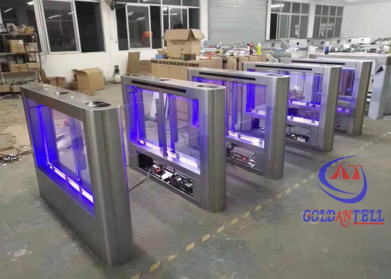 Thẻ thông minh RFID Flap Cổng quay vòng Cổng rào cản vân tay tốc độ cao