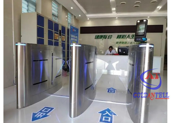 Fast Pass Cửa quay dành cho người đi bộ Dấu vân tay tốc độ cao Rào chắn cửa quay hai cánh