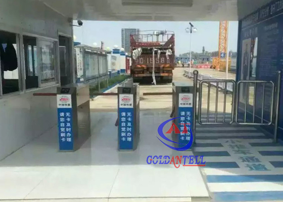 Cổng xoay chân máy bán tự động Bi Directional với đầu đọc mã vạch Qr