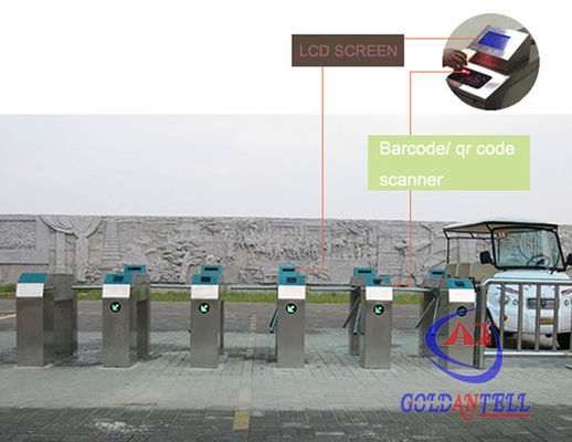 Cơ chế CE Kiểm soát truy cập Turntile Tripod Turntile Gate Barcode Speed Gate For Entrance And Exit