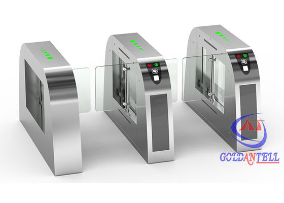 Fast Speed Servo Motor Swing Turnstile Gate With Face Recognition Camera 8 Inch Screen