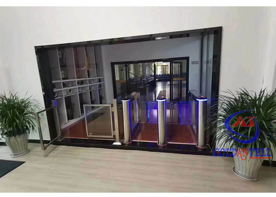 Cửa quay nhận dạng khuôn mặt bán tự động Thép không gỉ 304 Cửa quay 1200 * 280 * 1000mm