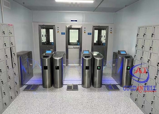 Hôtel Face Recognition Swing Barrier Gate Hướng 2 Mã vạch Cửa vào