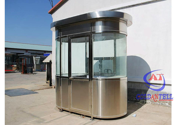 Nhà gạch thép không gỉ hiện đại Phòng an ninh Không thấm nước Trạm chi phí thấp Phòng canh gác gạch thép